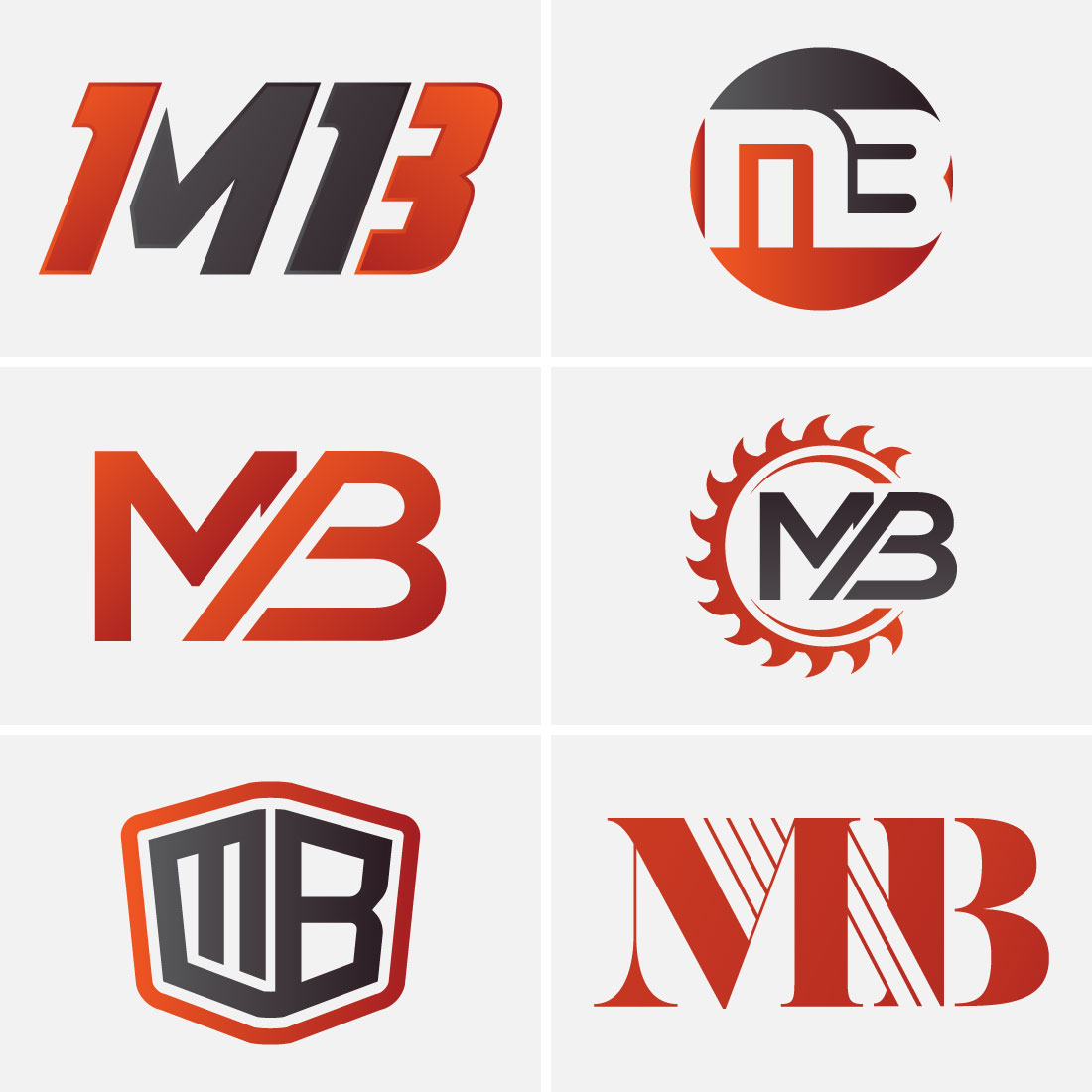 Initial Letter M B Logo Design Vector Template. Graphic Alphabet Symbol For Corporate Business Identity Cover.