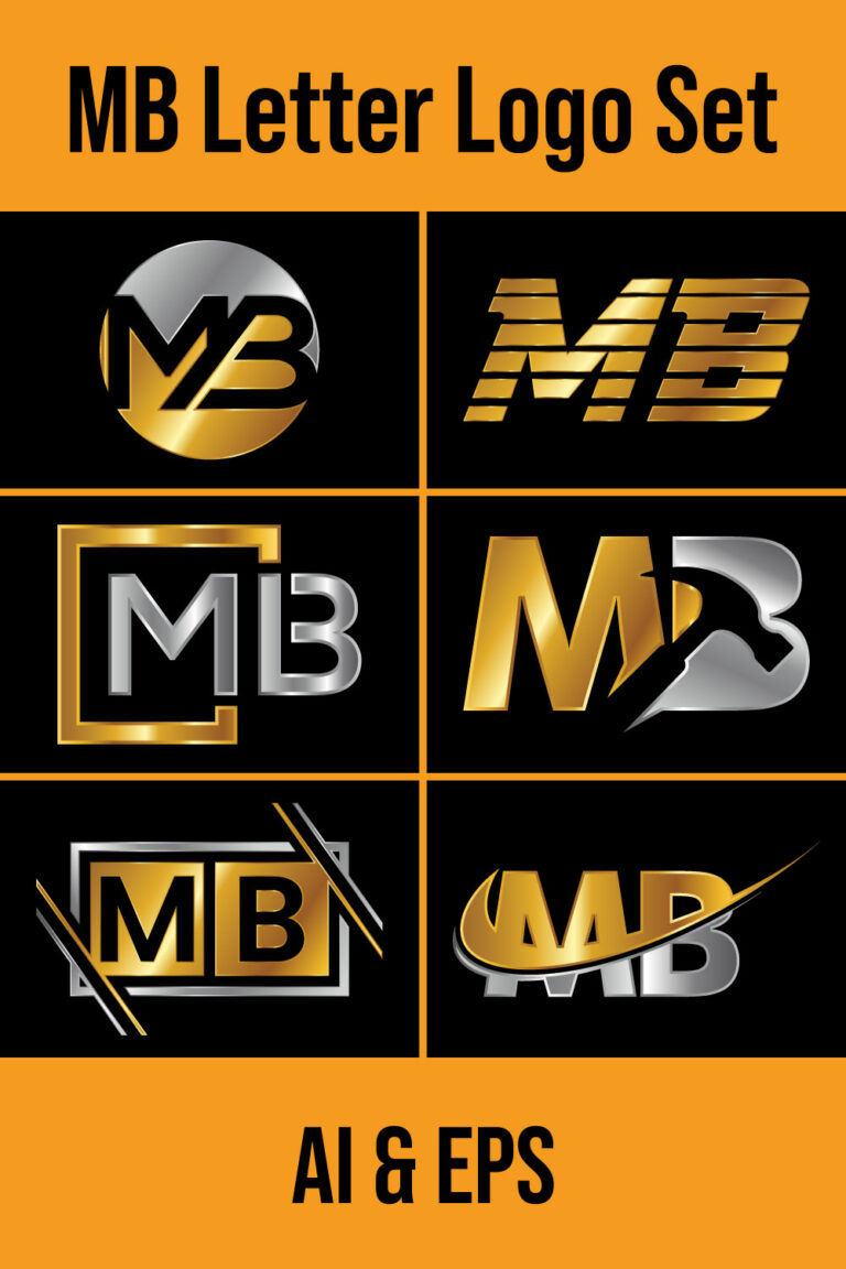 Initial Letter M B Logo Design Vector Template. Graphic Alphabet Symbol ...