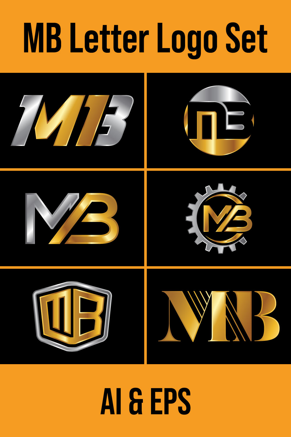 Initial Letter M B Logo Design Vector Template. Graphic Alphabet Symbol For Corporate Business Identity - Pinterest.