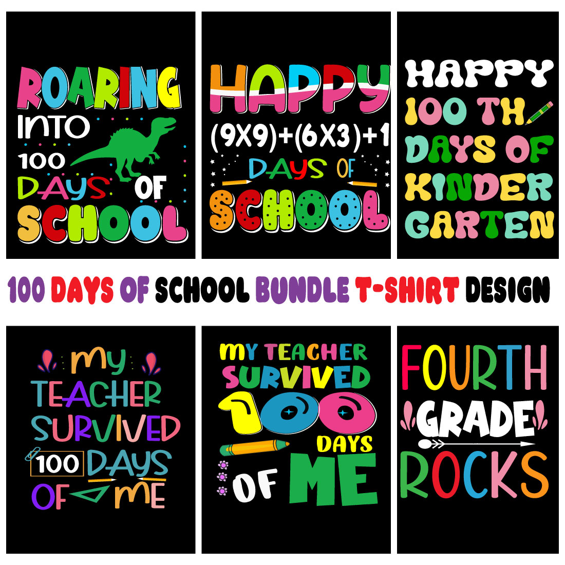 A set of amazing images for prints on the theme of the school