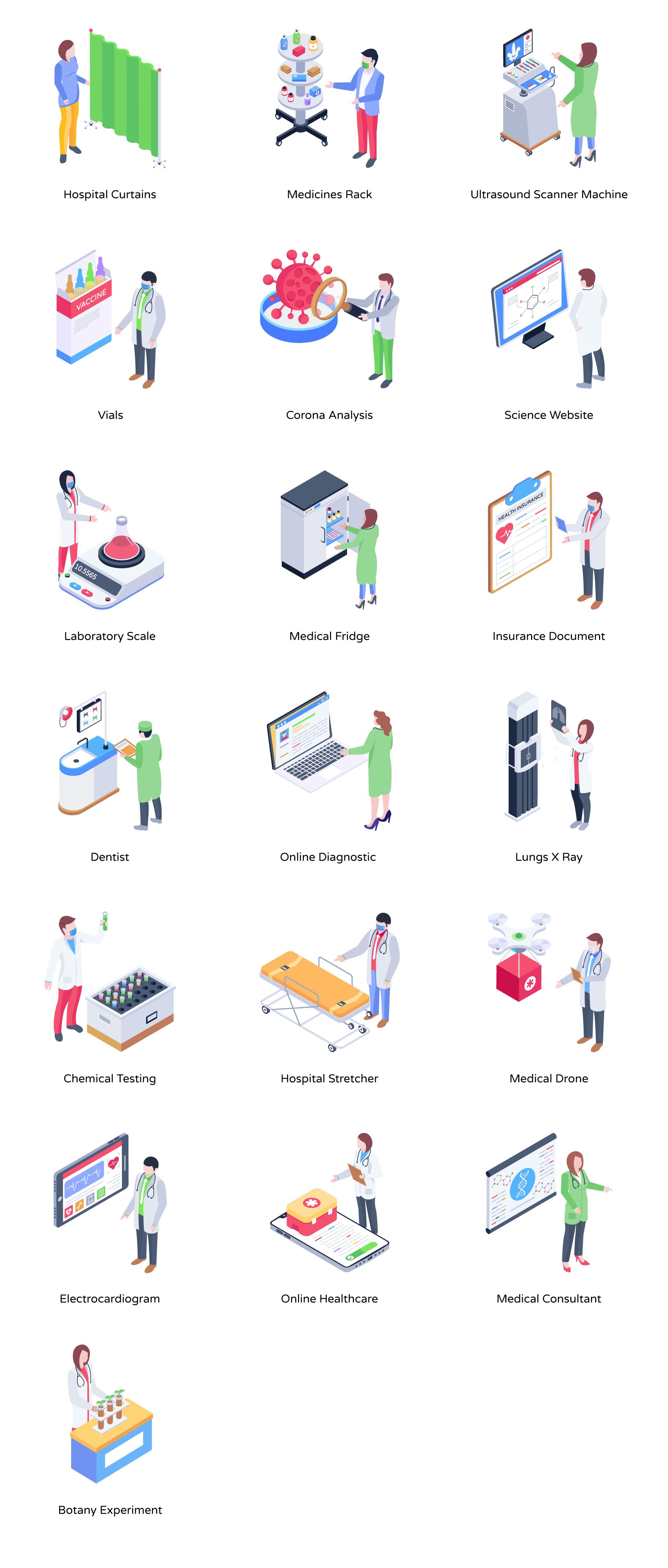 medical services isometric vectors full preview 4 691
