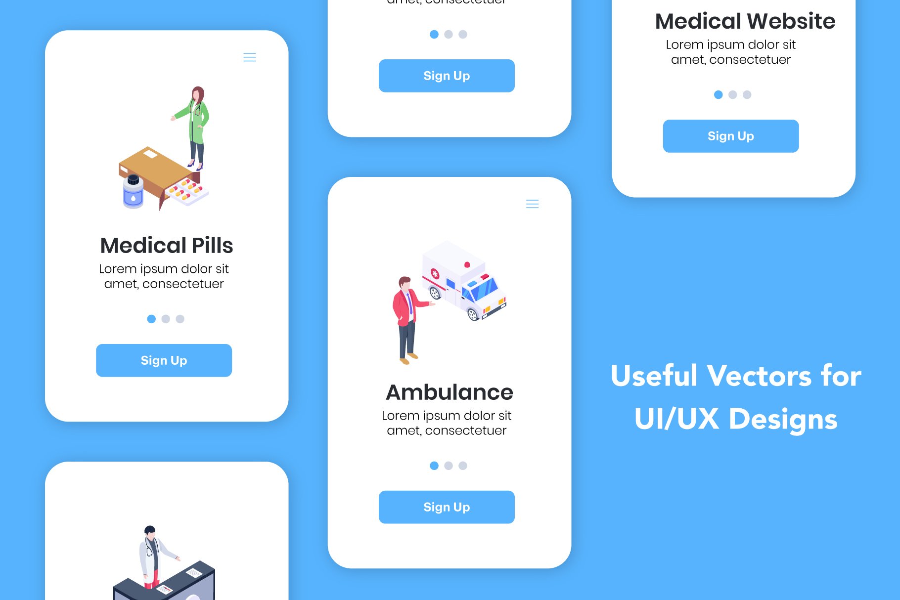 medical services isometric vectors preview 3 87