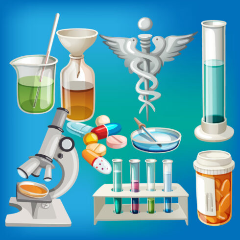 Medicine Design Elements – Medical Icon Set – Medical Design Elements Vector Stock Photo main cover.