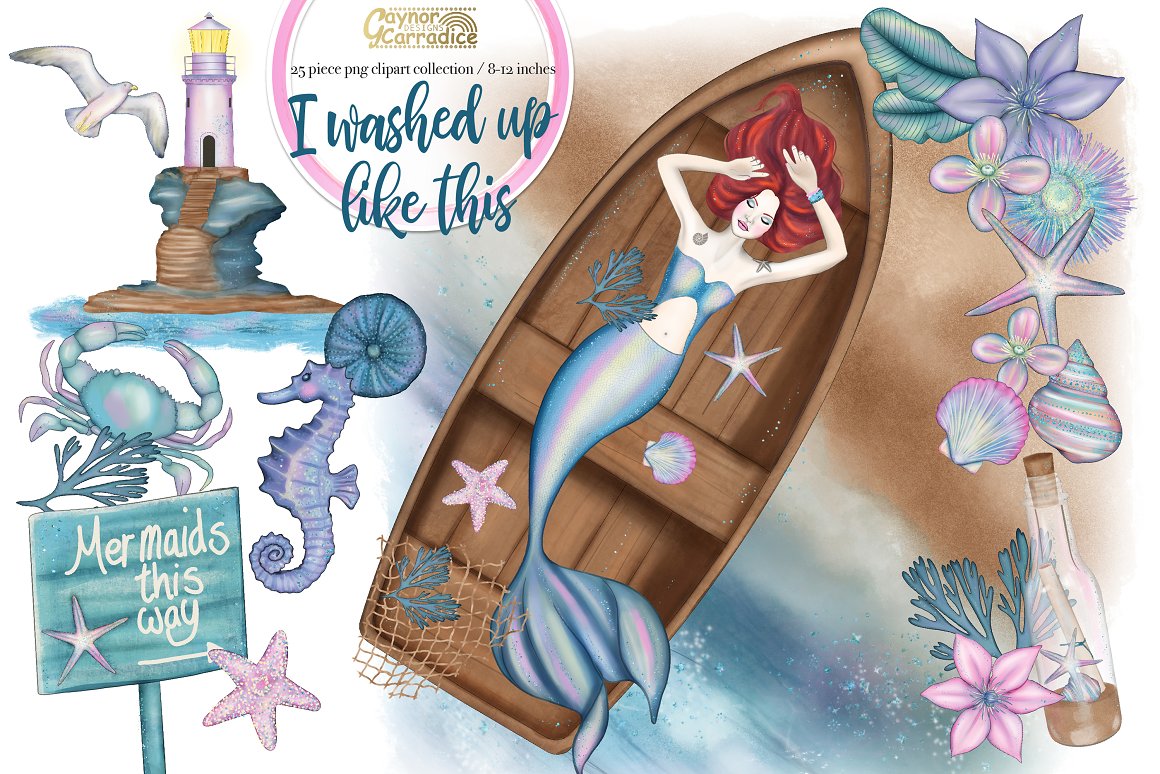 mermaid clipart db 01 208