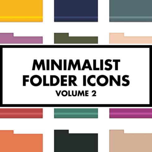Minimalist Folder Icons Volume 2 Main Cover.