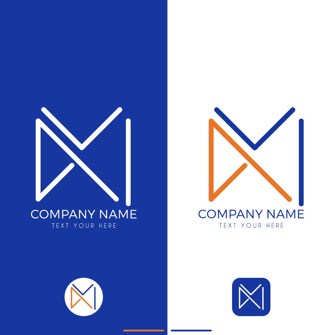 KM Company Group Linked Letter Logo Design cover image.