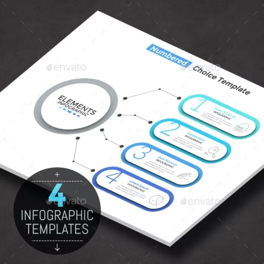 Modern Infographic Linear Choice Template – MasterBundles