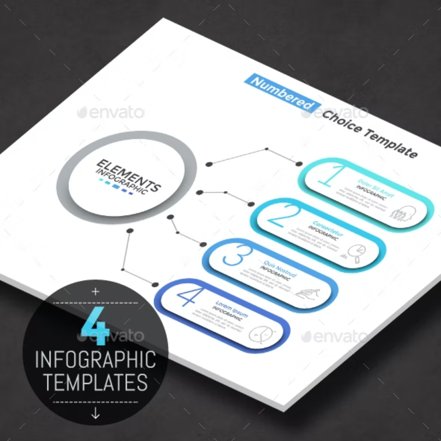 Modern Infographic Linear Choice Template Main Cover.