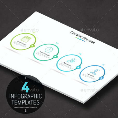 Modern infographic timeline templates main cover.
