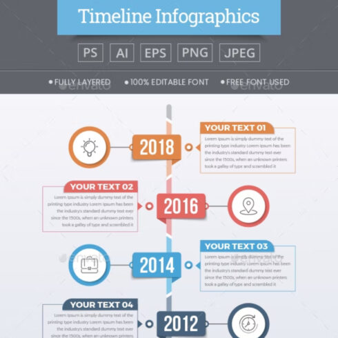 Modern Timeline Infographics Main Cover.