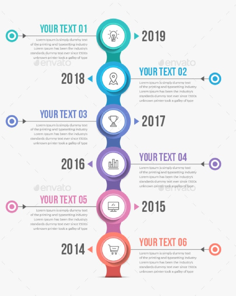 Modern Timeline Infographics – MasterBundles