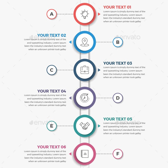 Modern vertical circle infographics main cover.