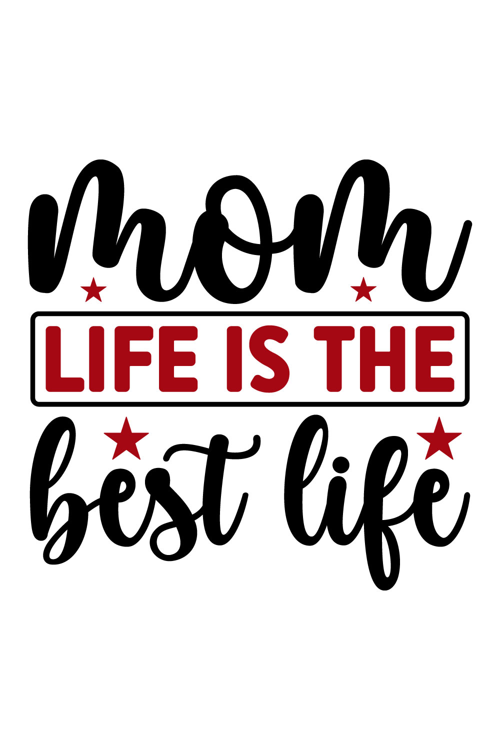 Image for prints with a wonderful inscription Mom Life Is The Best Life