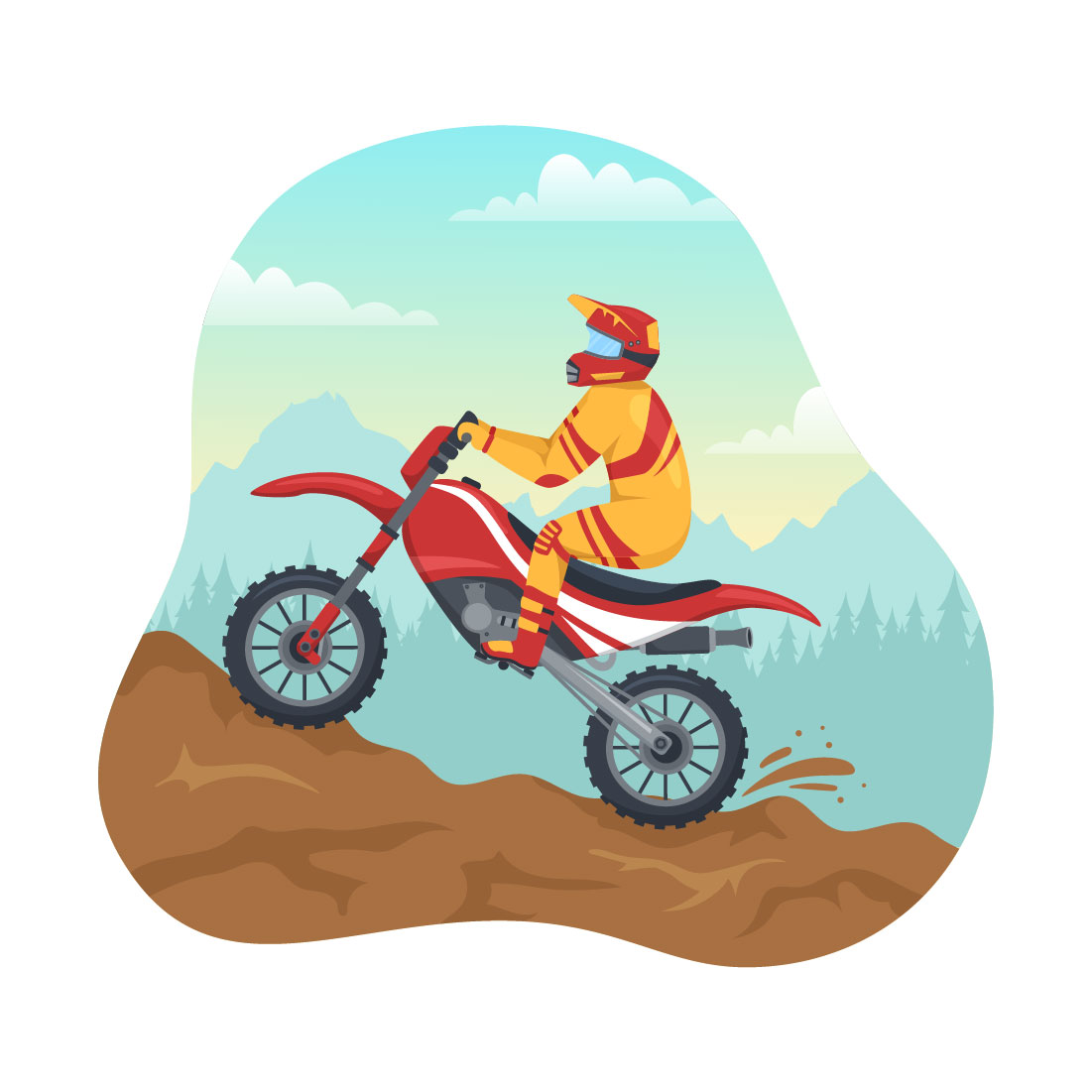 10 Motocross Sport Illustration cover image.