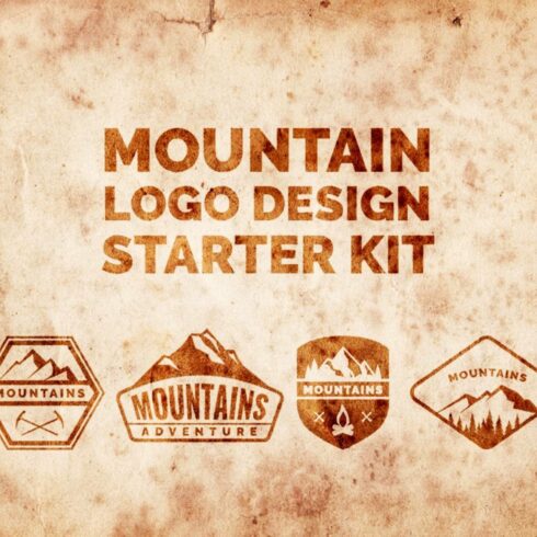 Mountain Logo Design Starter Pack Main Cover.
