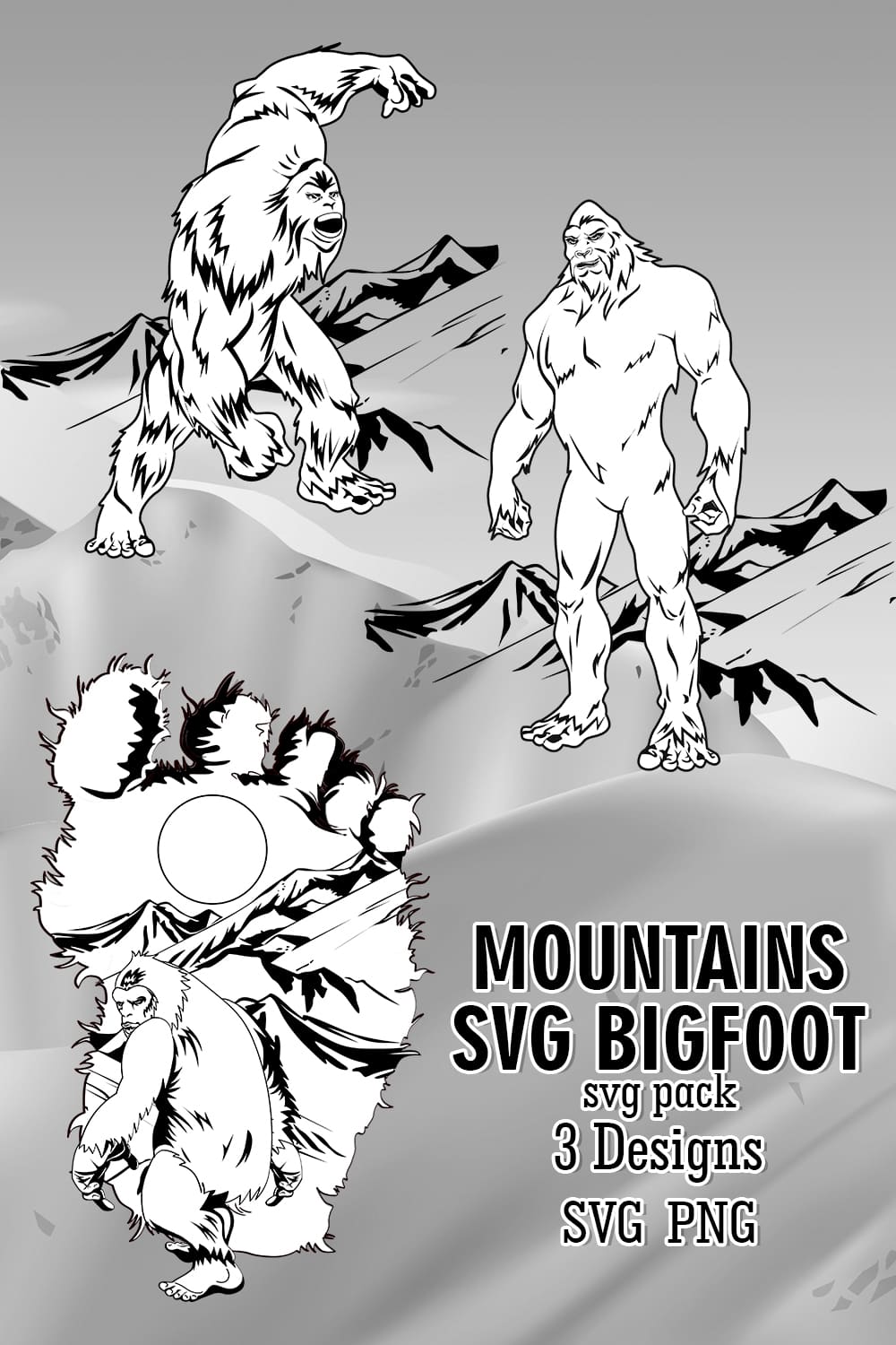 Mountains SVG Bigfoot pinterest image preview.