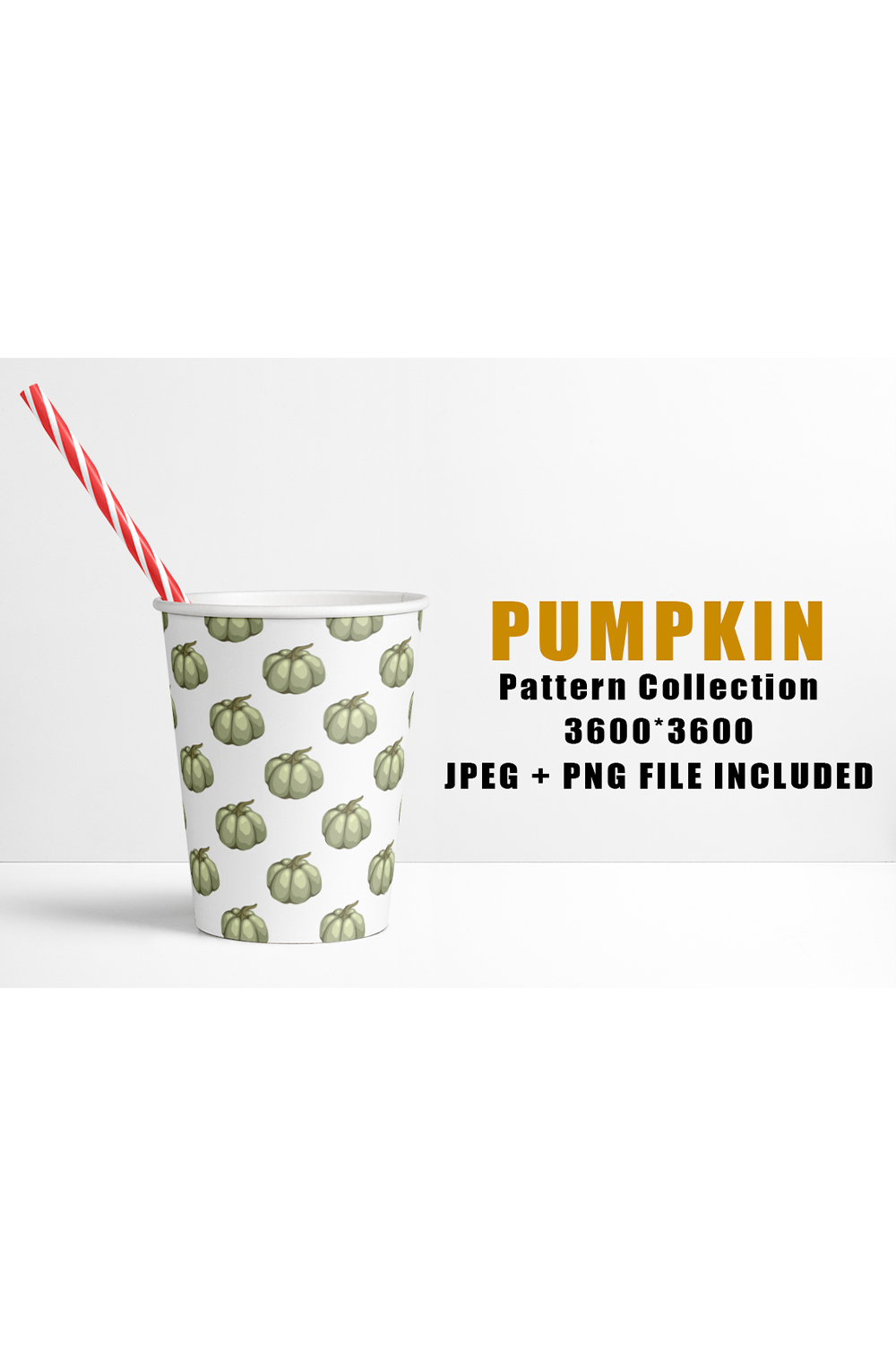 Image of paper with irresistible patterns with pumpkin
