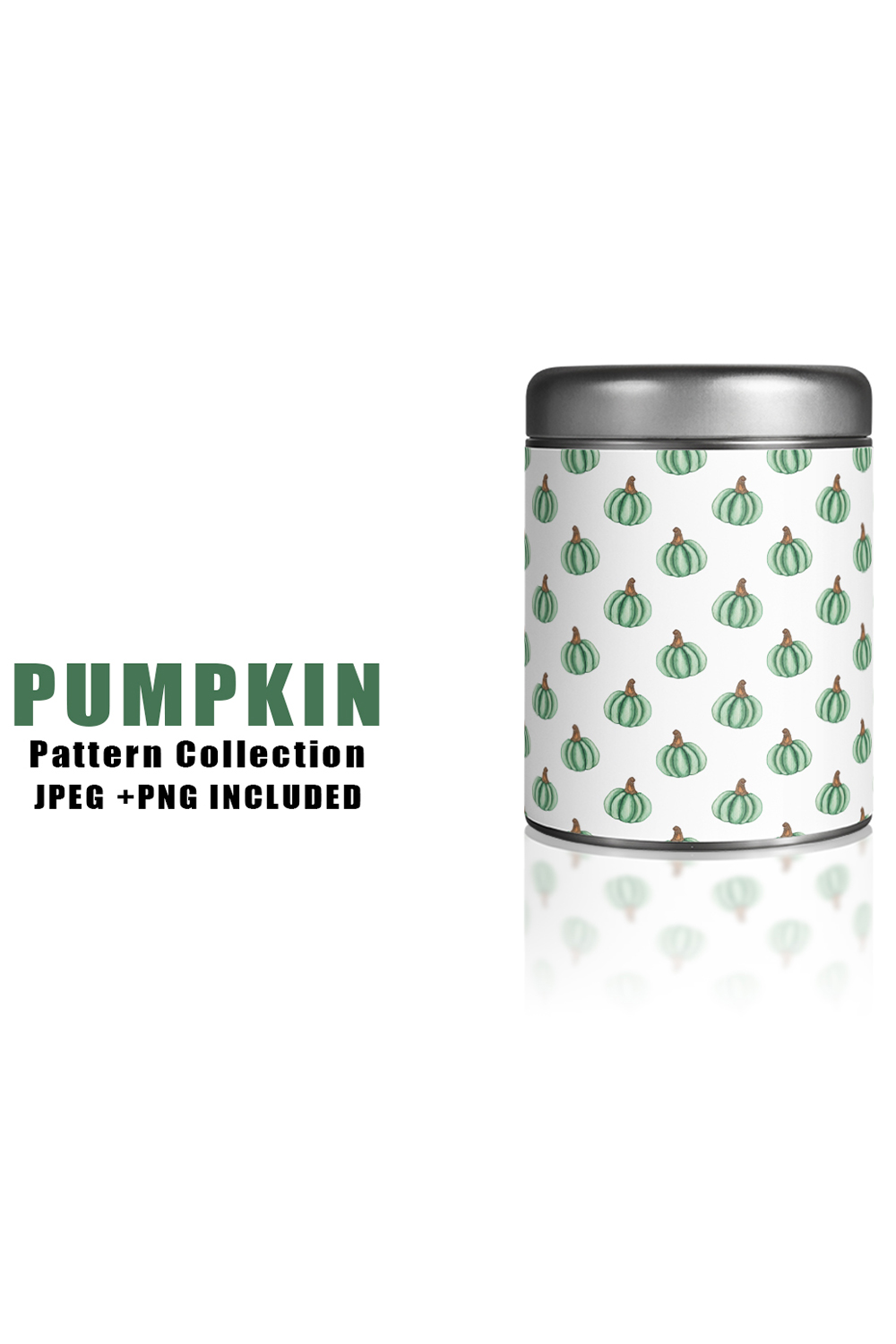 Image of jar with adorable pumpkin patterns