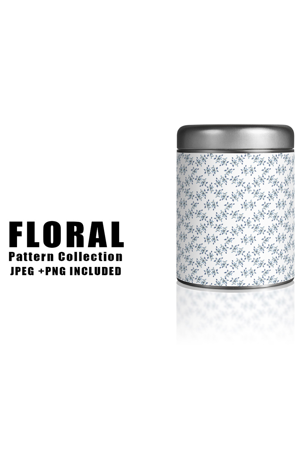 Image of a jar with wonderful patterns of flowers