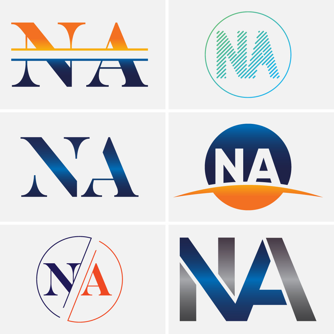 Initial Letter N A Logo Design Vector Template cover