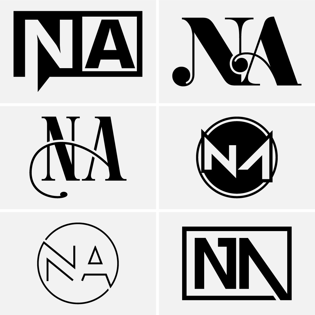 Initial Letter N A Logo Design Vector Template. Graphic Alphabet Symbol For Corporate Business Identity preview image.