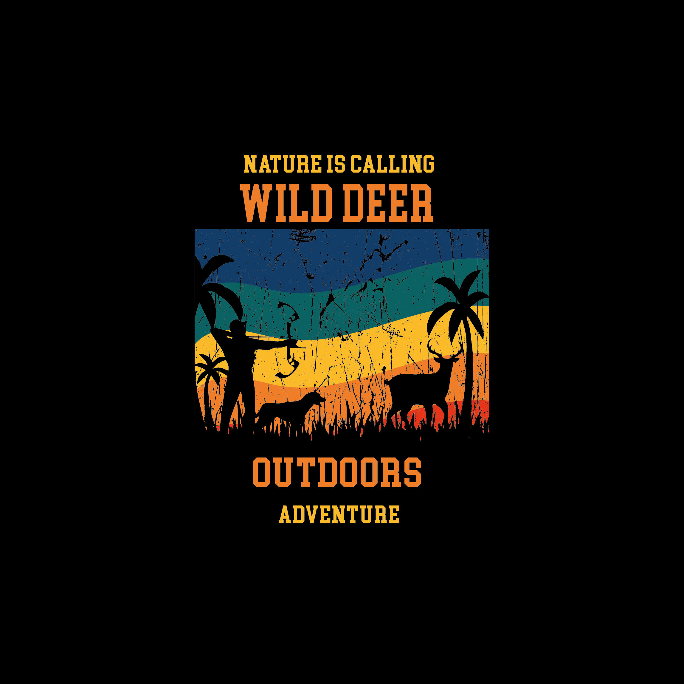 nature is calling wild deer outdors adventure 864