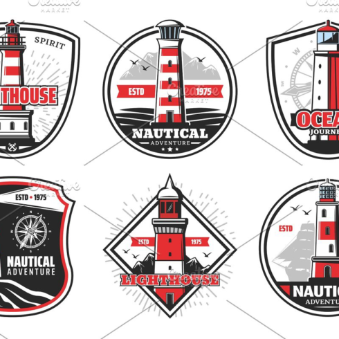 Nautical beacons and lighthouse main image preview.