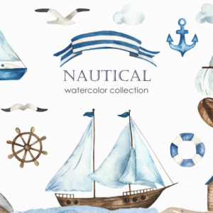 Nautical Watercolor Collection – MasterBundles