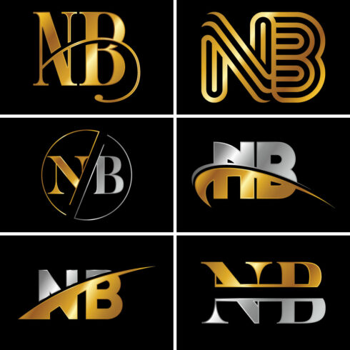 Initial Letter N B Logo Design Template main cover