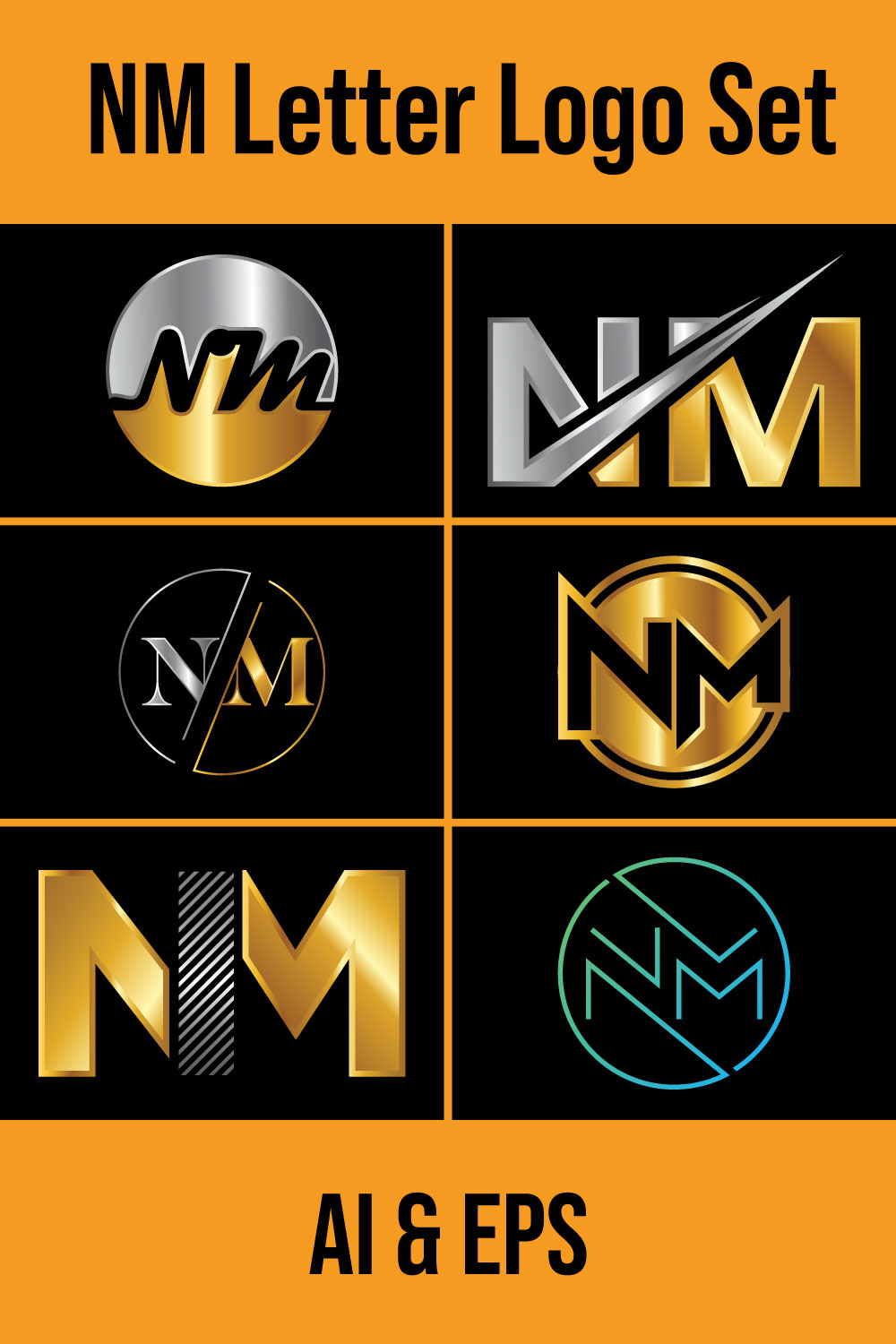 Letter Mv or Vm Leaf Logo - Branition