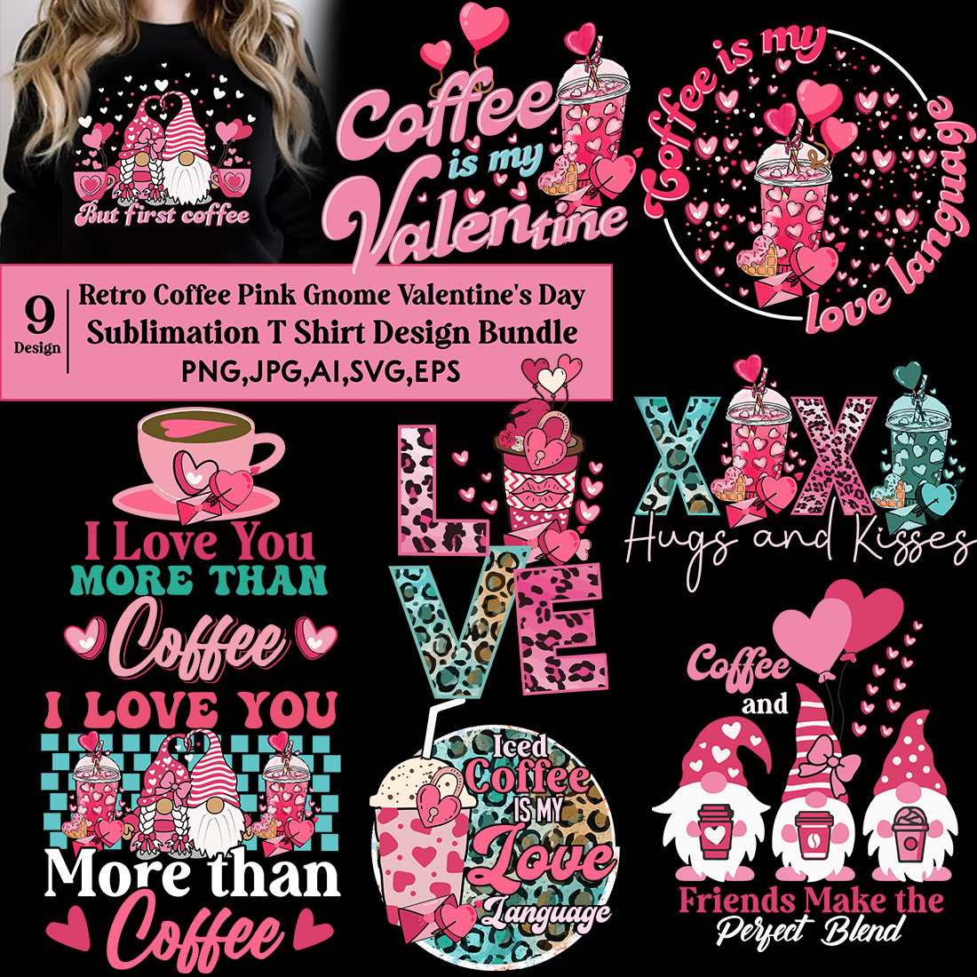 Retro Valentine Day Pink Sublimation T-Shirt Design - MasterBundles