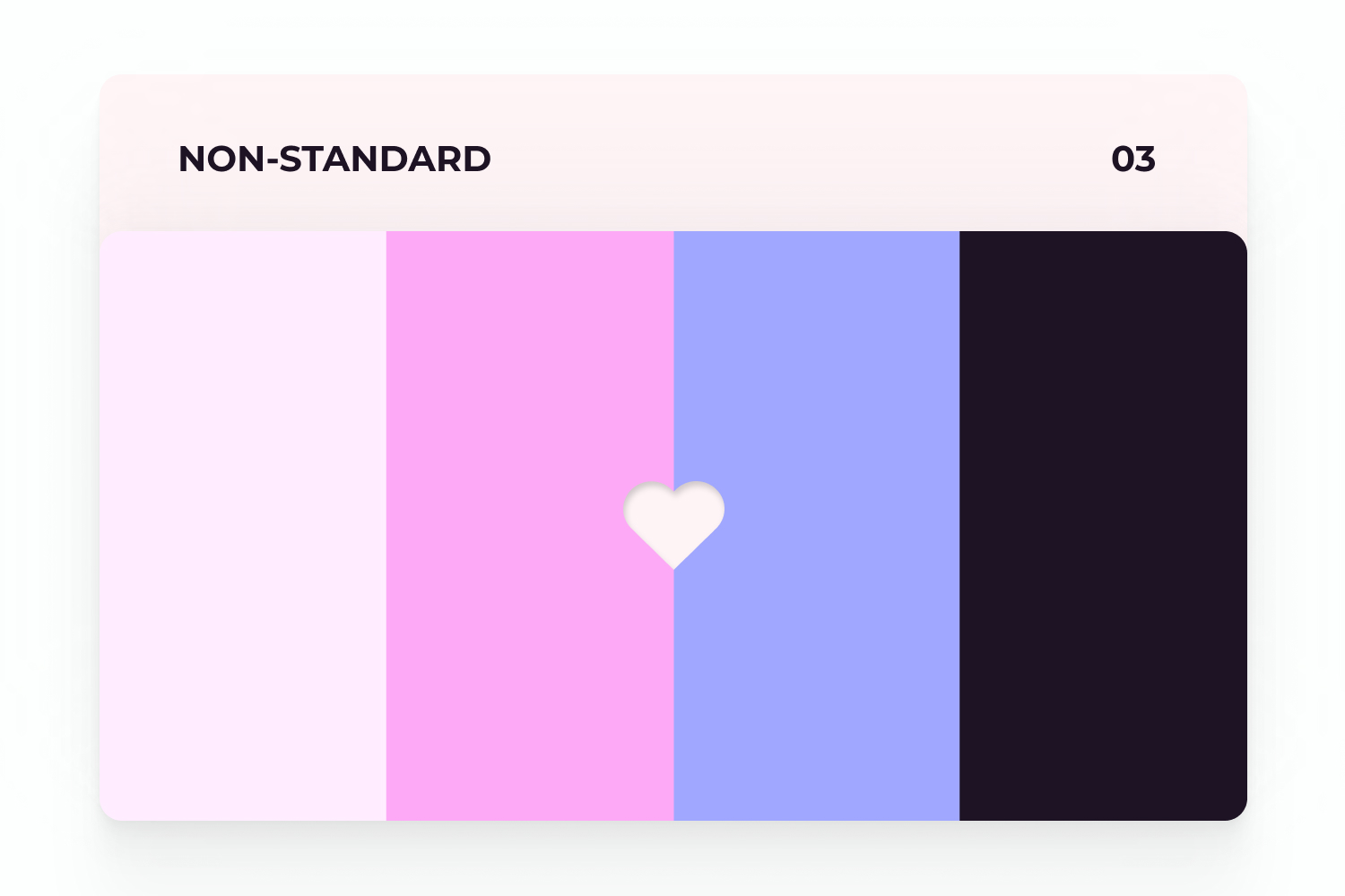Non standard combinations pinks, blue, black.