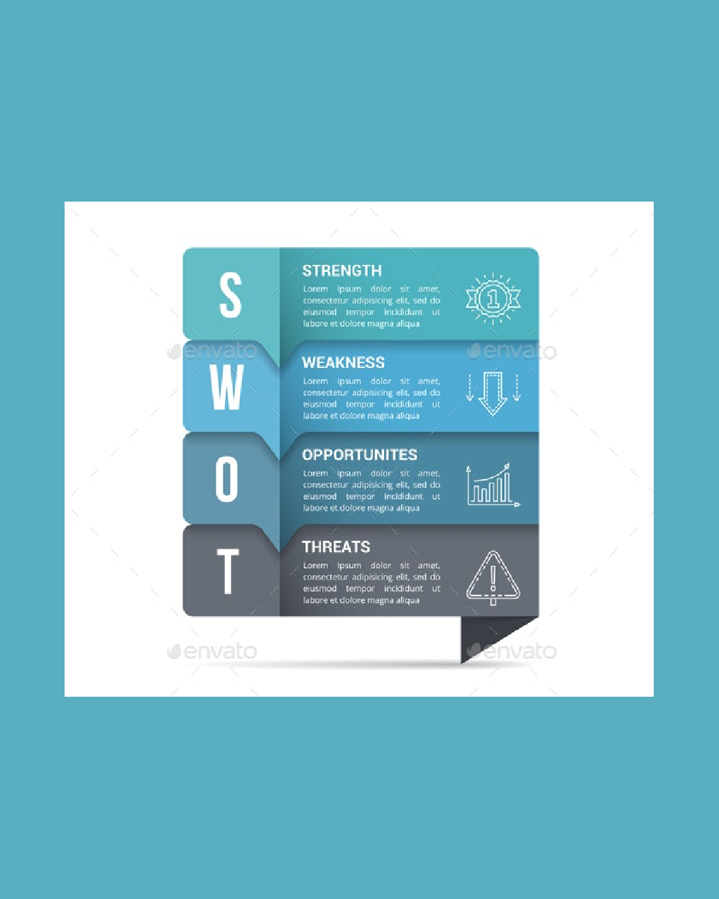 SWOT Analysis Diagram pinterest image.