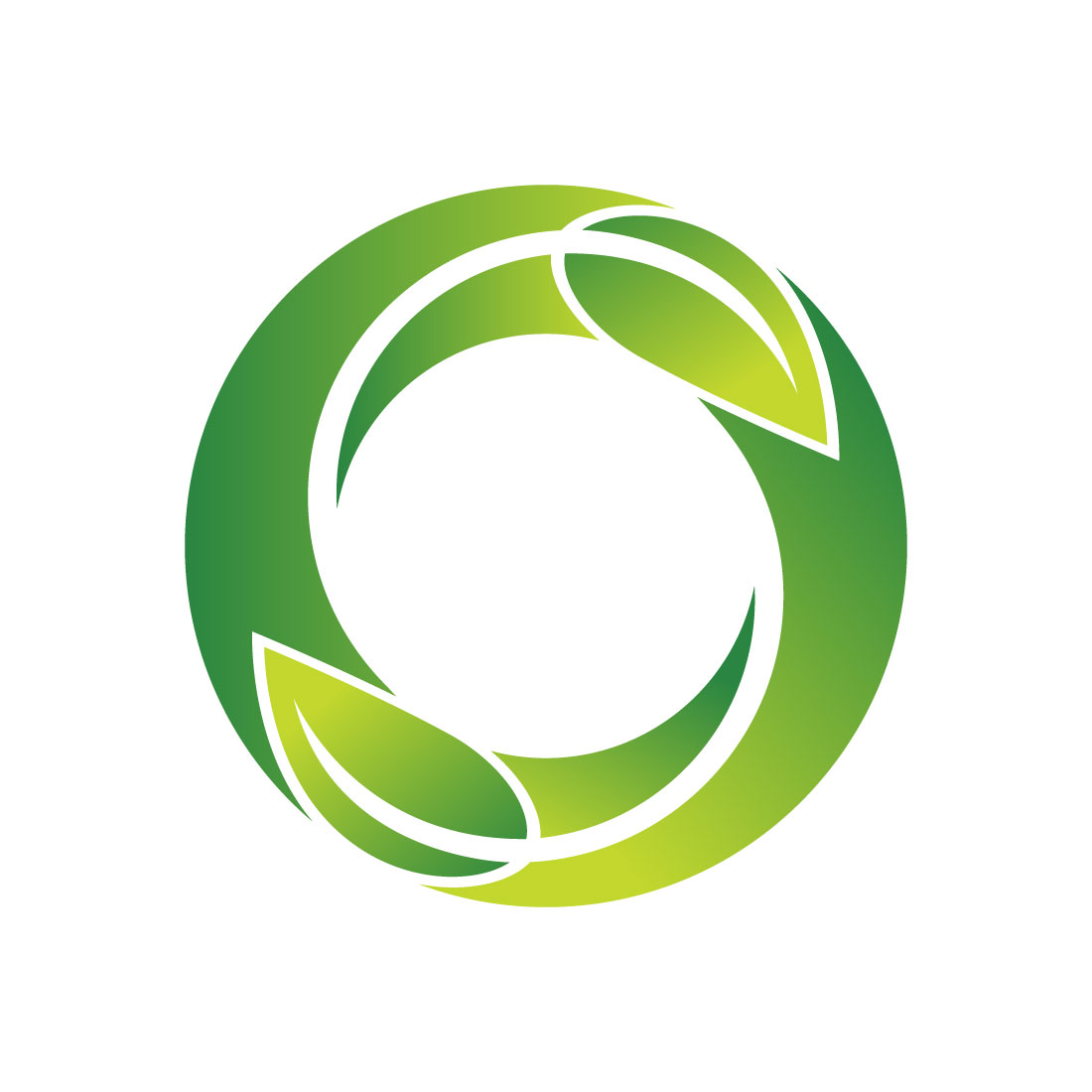 O Letter Green Care Leafy Logo main cover.