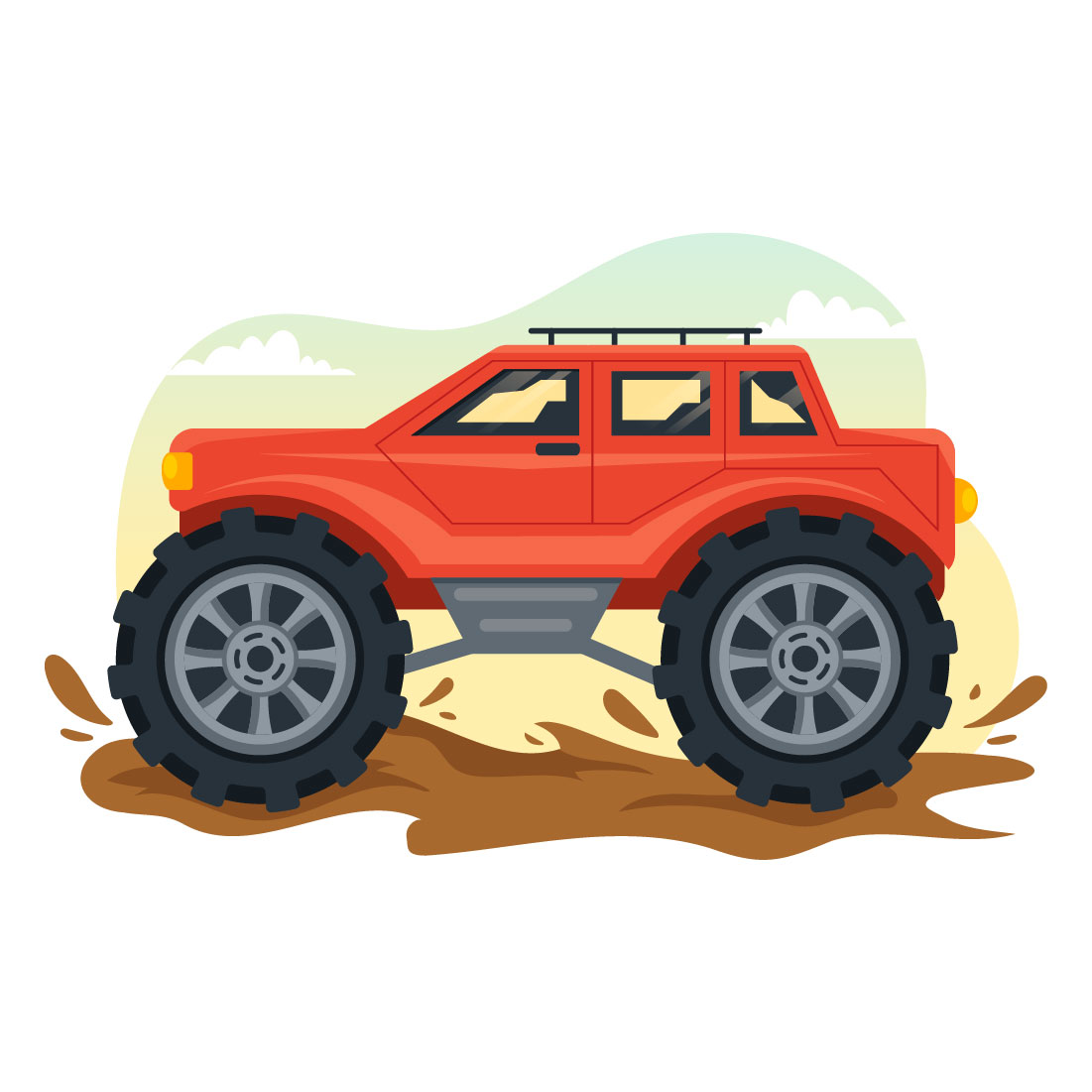 14 Off Road Vehicle Illustration main cover.