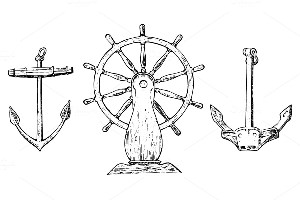 Cover image of Boat's Wheel And Sea Anchor.