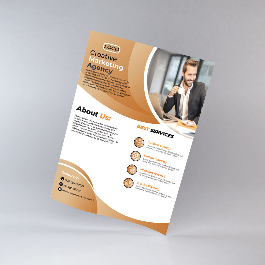 Corporate Business Flyer Design - MasterBundles