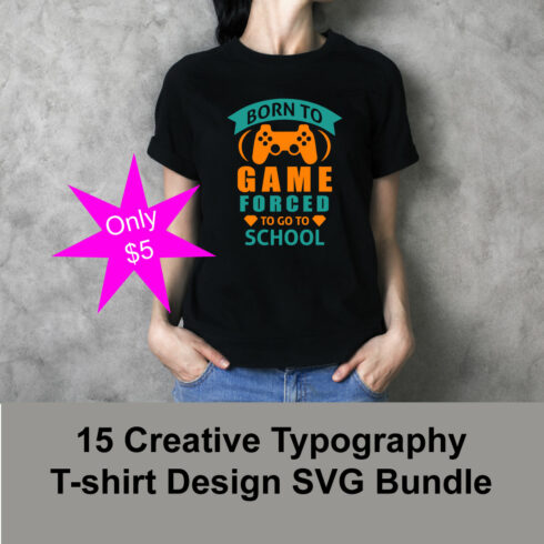 Creative Typography T-shirt Design Quotes SVG cover image.