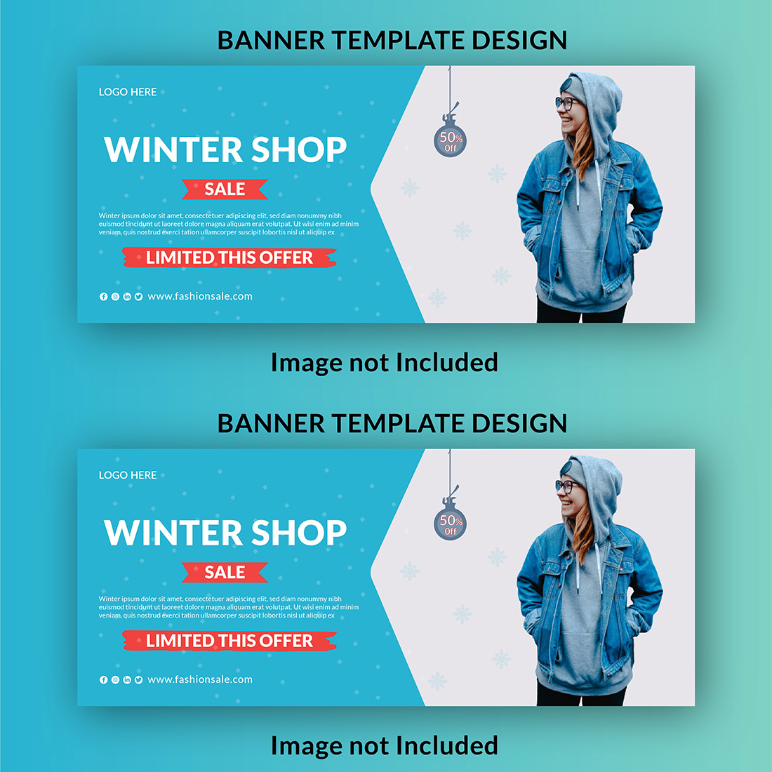 Winter Sale Banner Template Gráfico por sagorarts · Creative Fabrica
