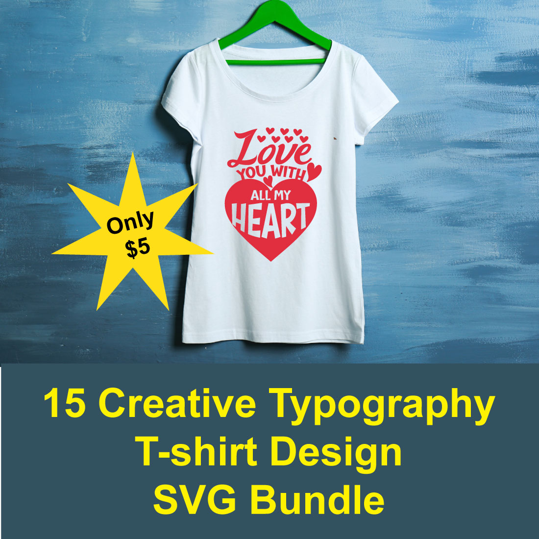 15 Creative Typography T-shirt Designs image preview.