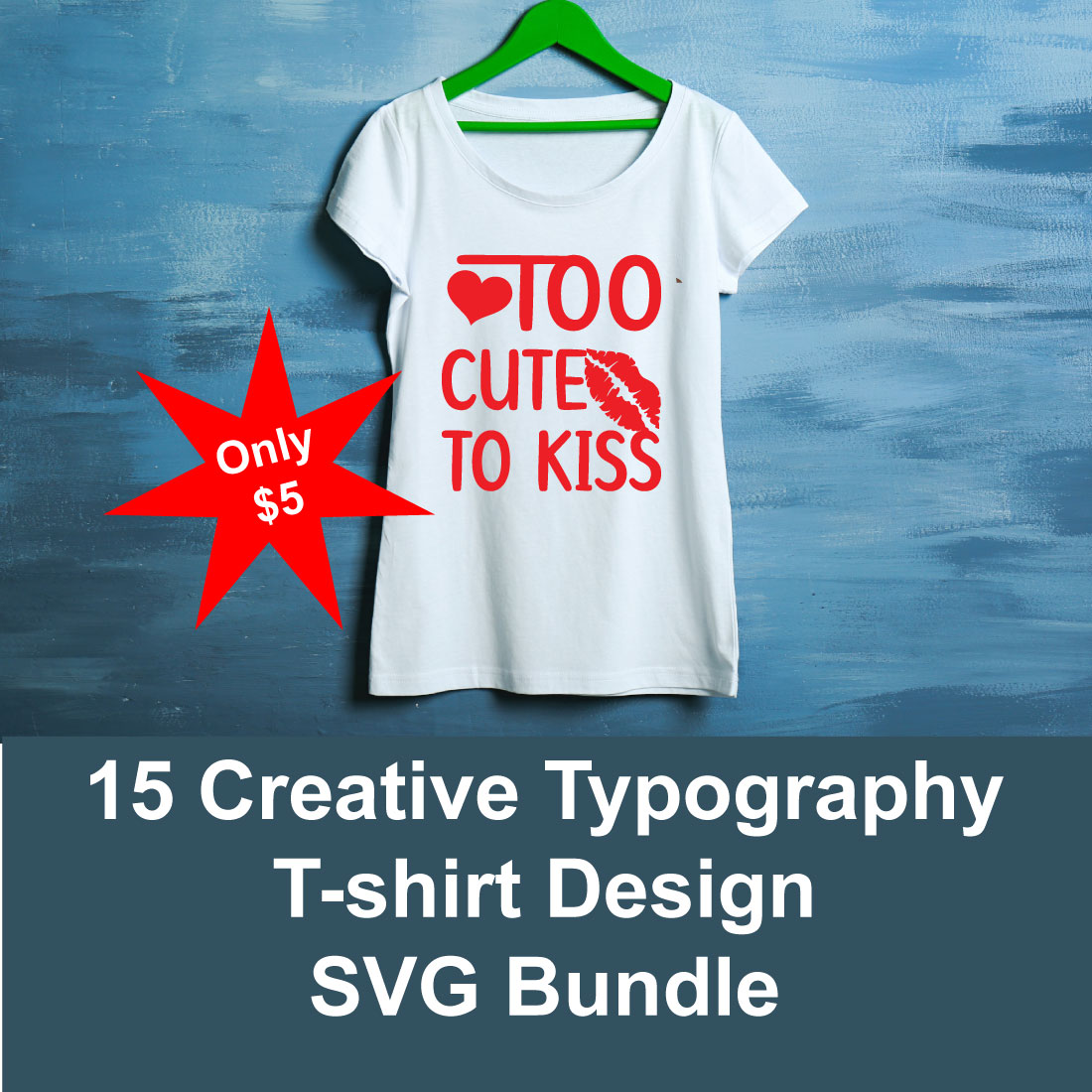16 Creative Typography T-shirt Designs image preview.