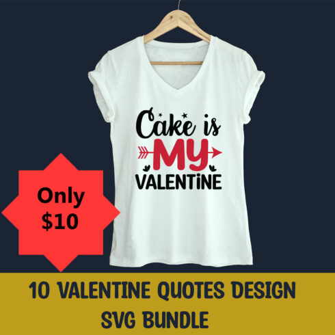 10 Valentine Quotes Design SVG Bundle.