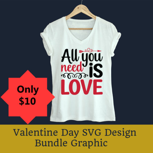 Valentine Day SVG Design Bundle Graphic.