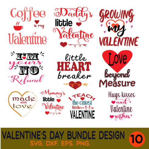 Valentine's Day Bundle Design main cover.