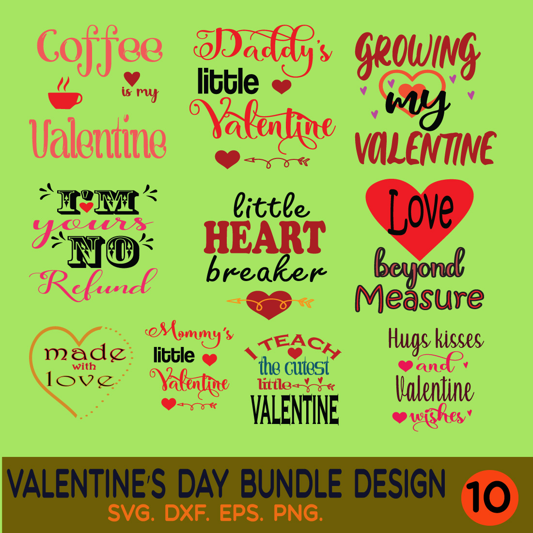 Valentine's Day Bundle Design cover image.