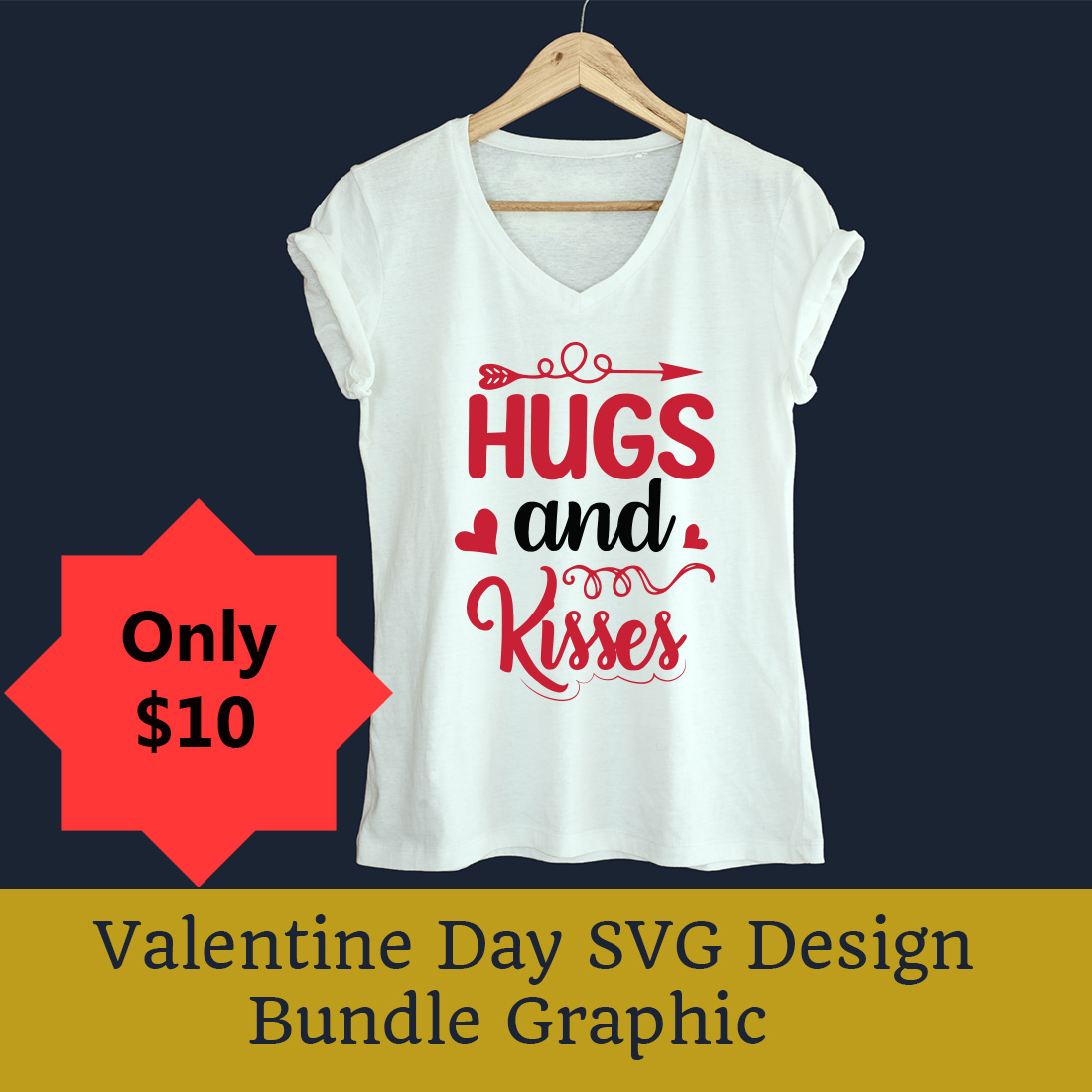 Valentine Day SVG Design Bundle Graphic cover image.