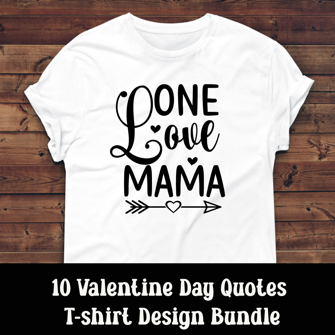 T-shirt Valentine Day Quotes Design Bundle cover image.
