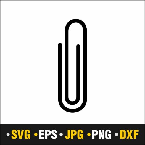 Paper Clip SVG, JPG , PNG, DXF, EPS main cover.