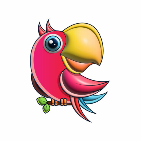 Colorful Parrot Logo Design cover image.