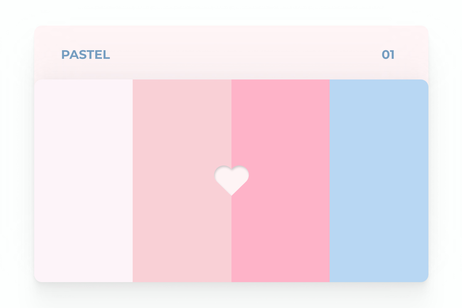 Pastel valentine s day colors pinks and blue.
